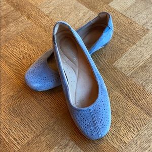 Naturalizer Yadira periwinkle suede flats